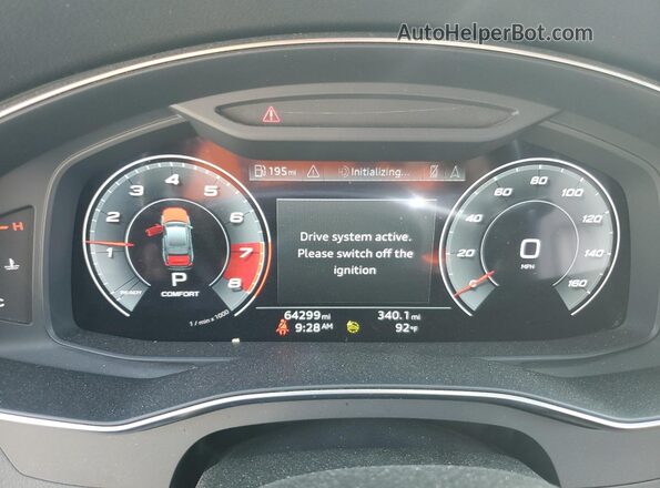 WAUE8AF25MN041839 2021 AUDI OTHER Black Widok zestawu wskaźników