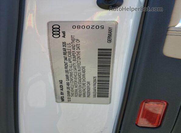 WAUEAAF41PA036476 2023 AUDI OTHER White Vista del compartimento del motor