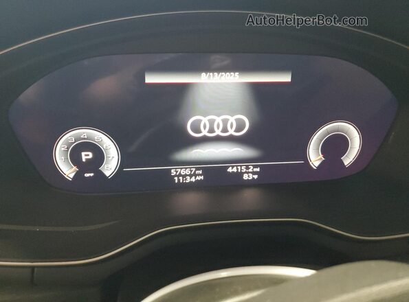 WAUEAAF44PN009278 2023 AUDI OTHER Gray Սարքավորումների վահանակի տեսք
