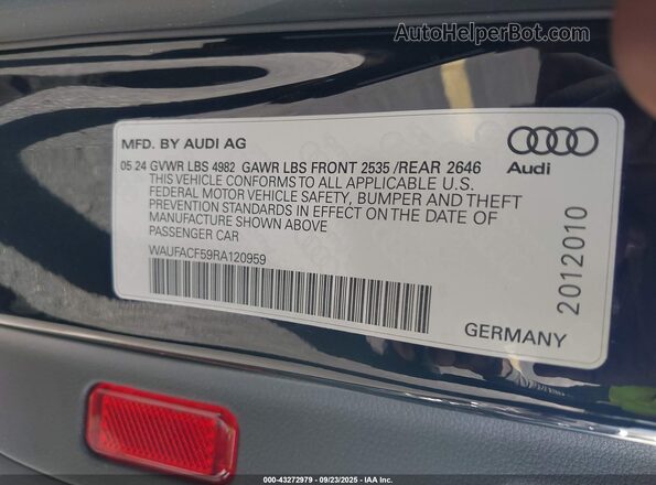 WAUFACF59RA120959 2024 AUDI OTHER Black 