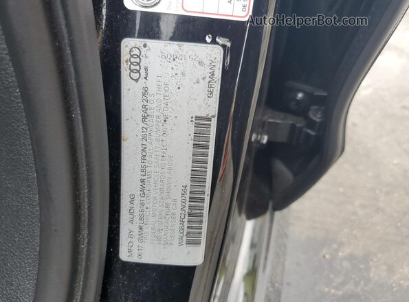 WAUG8AFC2JN007564 2018 AUDI OTHER Black 