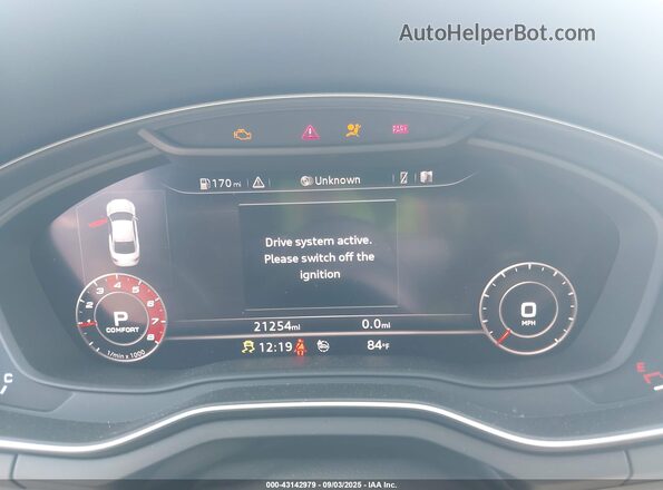 WAUP4AF52KA026704 2019 AUDI S5 Gray Հետևի նստատեղերի տեսք