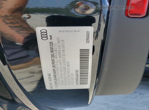 WAUPNAF54JA001332 2018 AUDI OTHER Black 