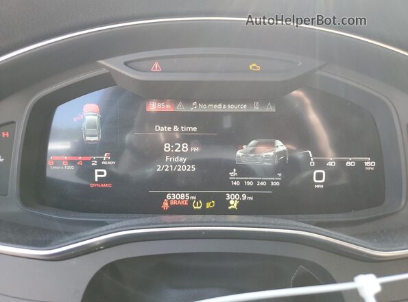 WAUU2AF25MN038730 2021 AUDI OTHER Black Вид щитка приладів