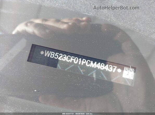 WB523CF01PCM48437 2023 BMW IX White Vista del compartimento del motor