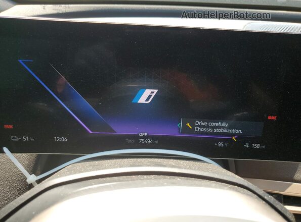WB523CF02NCK62693 2022 BMW IX Black Вид щитка приладів