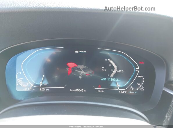 WBA13AG02MCF53616 2021 BMW 5 SERIES Black Widok tylnych siedzeń