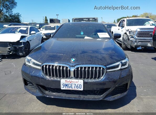 WBA13AG02MCF53616 2021 BMW 5 SERIES Black Widok zestawu wskaźników