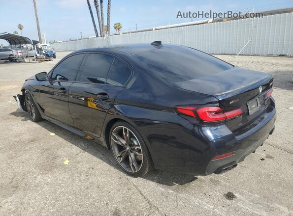 WBA13BK05MCF75185 2021 BMW M5 Black Trasero izquierdo
