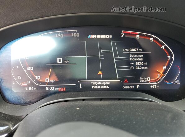 WBA13BK05MCF75185 2021 BMW M5 Black Vista del cuadro de instrumentos