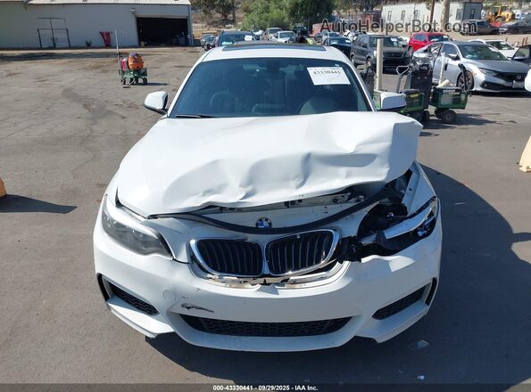 WBA1F9C57GV544505 2016 BMW 2 SERIES White Вид щитка приладів