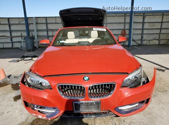 WBA1K9C56GV322033 2016 BMW 2 SERIES Red Front view
