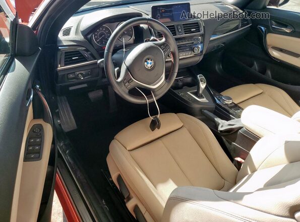 WBA1K9C56GV322033 2016 BMW 2 SERIES Red Dashboard view