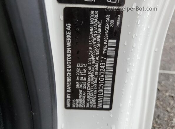 WBA1L9C51GV324317 2016 BMW 2 SERIES White Շարժիչի բաժամունքի տեսք