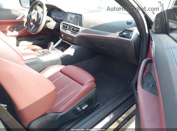 WBA23AT05PCL94344 2023 BMW 4 SERIES Black Вид салону спереду