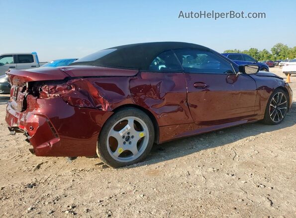 WBA23AT0XPCL16545 2023 BMW 4 SERIES Maroon Задня права чверть