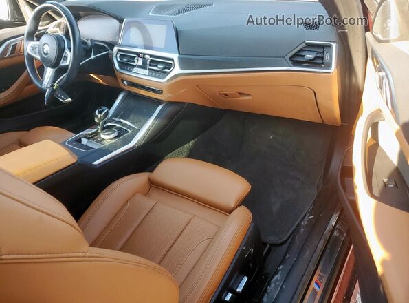 WBA23AT0XPCL16545 2023 BMW 4 SERIES Maroon Вид панелі приладів