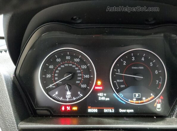 WBA2G3C37H7A25413 2017 BMW M2 White Սարքավորումների վահանակի տեսք