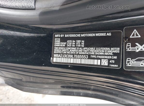 WBA2J3C09L7E65553 2020 BMW 2 SERIES Black Engine compartment view
