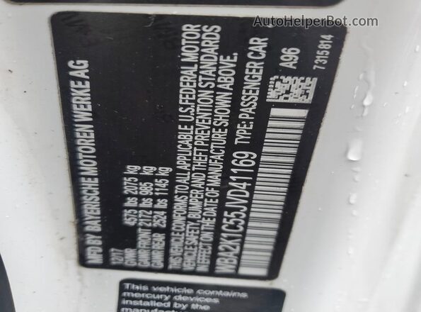 WBA2K1C55JVD41169 2018 BMW 2 SERIES White Widok komory silnika
