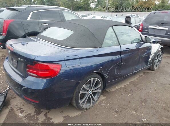 WBA2K1C57JVD41254 2018 BMW 2 SERIES Синий Задняя правая четверть
