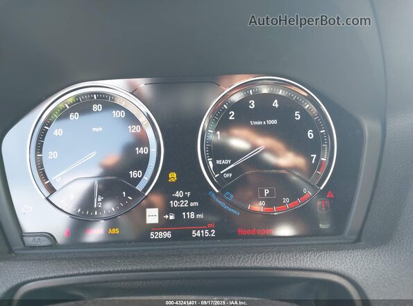 WBA2N1C03L7E02313 2020 BMW M2 Белый Вид задних сидений