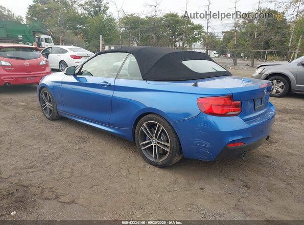 WBA2N1C5XJVC28213 2018 BMW M2 Синий Задняя левая четверть