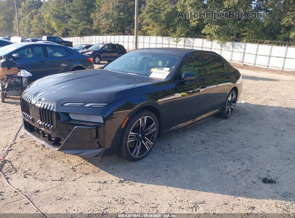 WBA33EJ03PCM58220 2023 BMW 7 SERIES Black Vista tres cuartos delantera izquierda