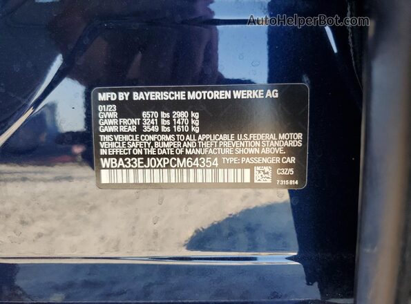 WBA33EJ0XPCM64354 2023 BMW 7 SERIES Двухцветный 