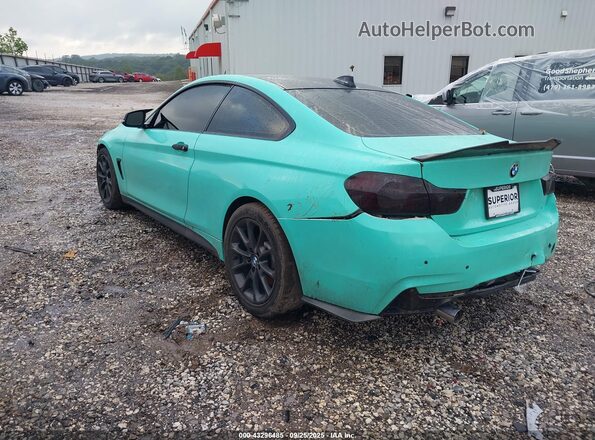 WBA3R1C59GK195883 2016 BMW 4 SERIES Light Blue Հետևի ձախ