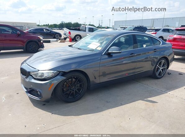 WBA4F7C38HG789478 2017 BMW 4 SERIES Gray წინა მარცხენა ხედი სამი მეოთხედიდან