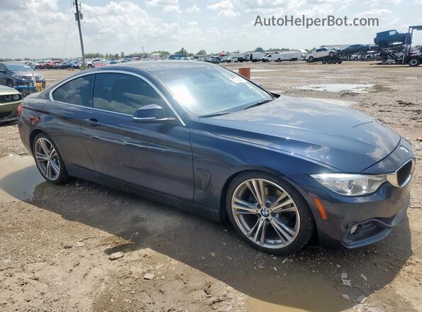 WBA4R7C55HK895733 2017 BMW 4 SERIES Blue Delantero derecho