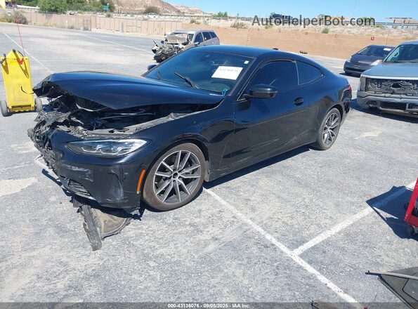 WBA53AP02NCH59974 2022 BMW 4 SERIES Черный Передняя левая четверть