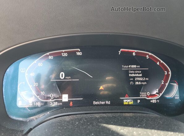 WBA53BH06MCF23153 2021 BMW 7 SERIES Silver Вид щитка приладів