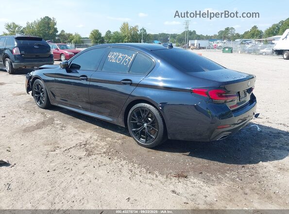 WBA53BH09MWX07868 2021 BMW 5 SERIES Black Հետևի ձախ