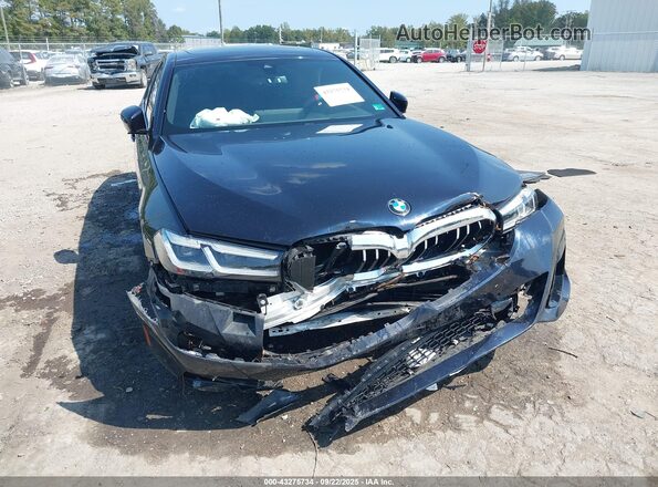 WBA53BH09MWX07868 2021 BMW 5 SERIES Black Դիմացի տեսք