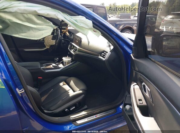 WBA5R7C02LFJ31901 2020 BMW 3 SERIES Blue Սալոնի դիմացի տեսք