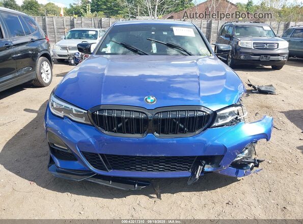WBA5R7C02LFJ31901 2020 BMW 3 SERIES Blue Սարքավորումների վահանակի տեսք