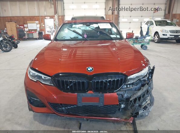 WBA5R7C04LFJ05350 2020 BMW 3 SERIES Orange Rear interior view