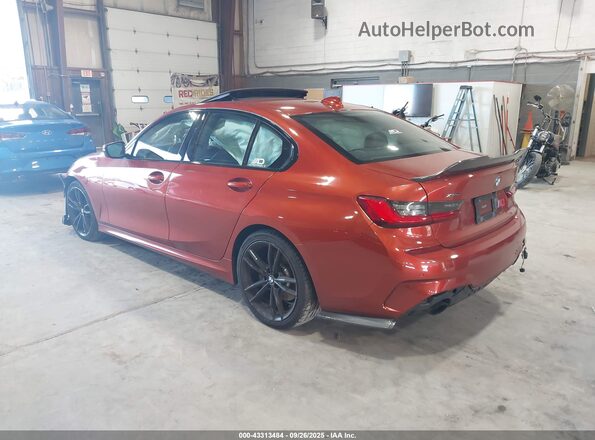 WBA5R7C04LFJ05350 2020 BMW 3 SERIES Orange Rear left
