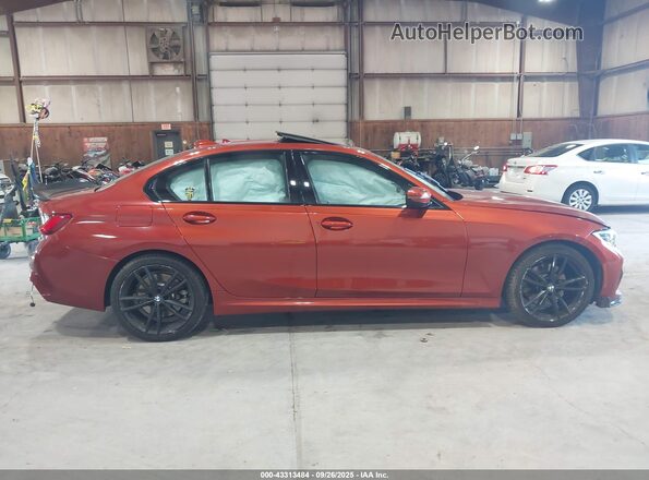 WBA5R7C04LFJ05350 2020 BMW 3 SERIES Orange 360 interior view