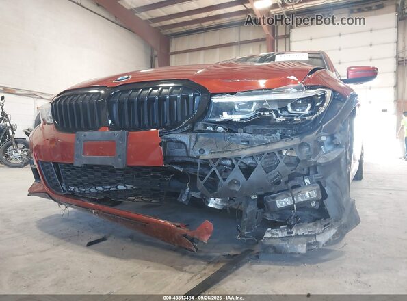 WBA5R7C04LFJ05350 2020 BMW 3 SERIES Orange Front view