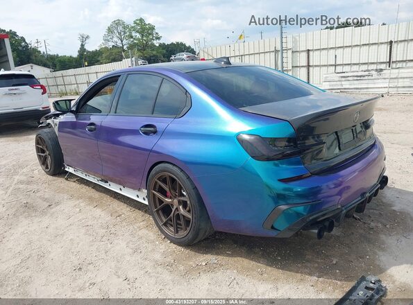 WBA5U7C04LA232191 2020 BMW 3 SERIES Blue Հետևի ձախ