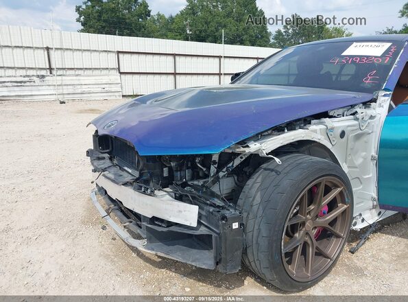 WBA5U7C04LA232191 2020 BMW 3 SERIES Blue Դիմացի տեսք