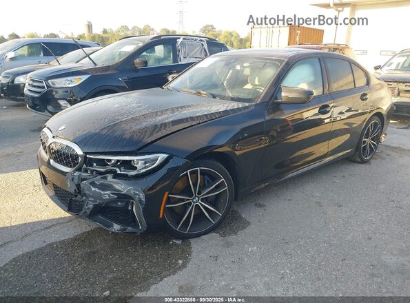 WBA5U9C0XLA380194 2020 BMW 3 SERIES Black Передня ліва чверть