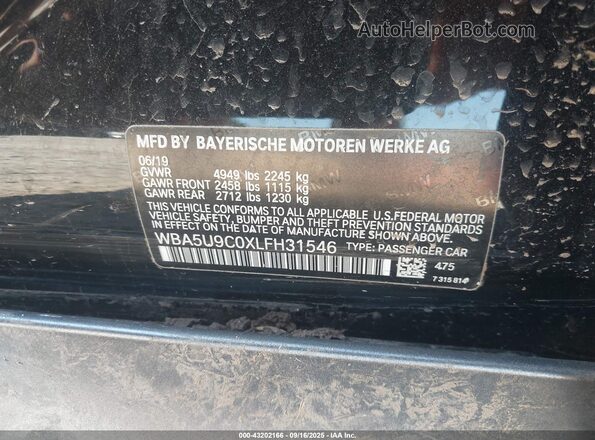 WBA5U9C0XLFH31546 2020 BMW 3 SERIES Silver Widok komory silnika