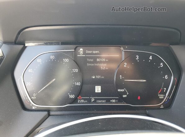 WBA73AK04M7H56193 2021 BMW 2 SERIES Black Սարքավորումների վահանակի տեսք