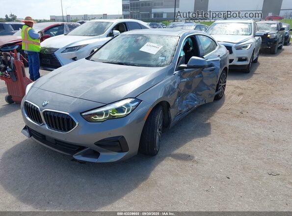 WBA73AK08N7K71246 2022 BMW 2 SERIES Gray Առջևի ձախ երեք քառորդ տեսարան