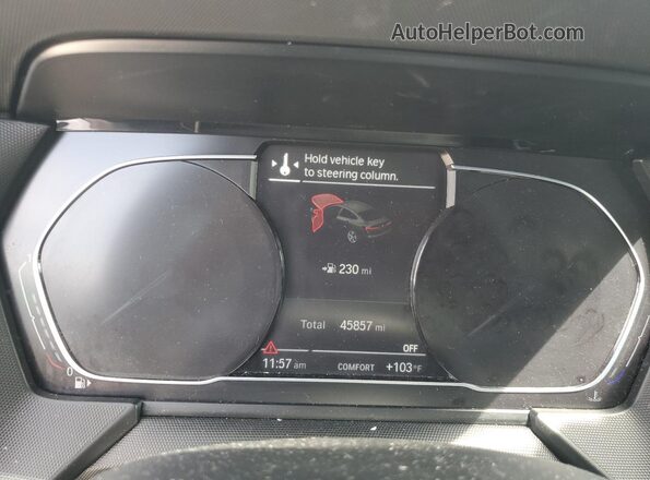 WBA73AK0XM7G97196 2021 BMW 2 SERIES Black Instrument cluster view