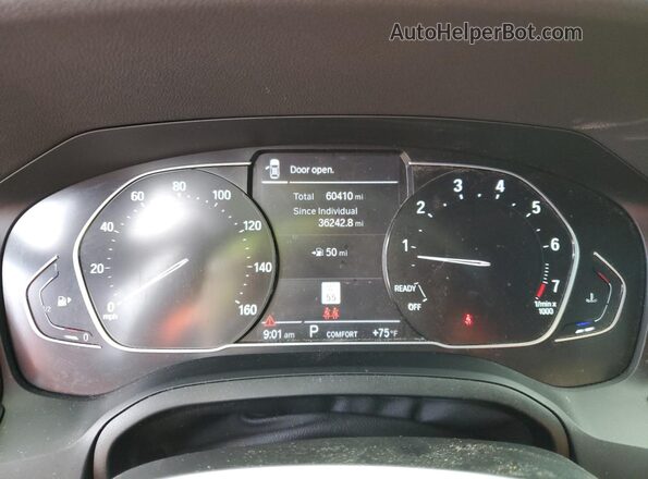 WBA73AP09MCG01736 2021 BMW 4 SERIES White Widok zestawu wskaźników